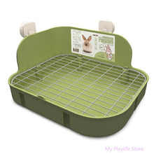 Load image into Gallery viewer, Small Pets Rabbit Toilet Square Bed Pan Potty Trainer Bedding Litter Box for Small Animals Cleaning Supplies C42
