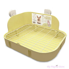 Load image into Gallery viewer, Small Pets Rabbit Toilet Square Bed Pan Potty Trainer Bedding Litter Box for Small Animals Cleaning Supplies C42
