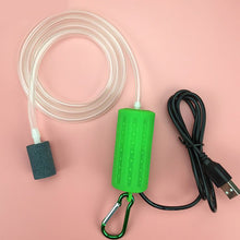 Load image into Gallery viewer, USB Air Bubble Aerator Pond Pump Hydroponic Oxygen Aquarium Fish Tank Cable 1m
