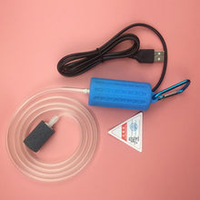 Load image into Gallery viewer, USB Air Bubble Aerator Pond Pump Hydroponic Oxygen Aquarium Fish Tank Cable 1m
