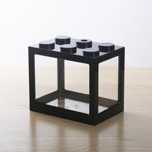 Load image into Gallery viewer, Mini Fish Tank Betta fish Mini Aquarium Creative Building block fish tank home office Tea Table decoration Feeding box Hot Sale
