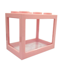 Load image into Gallery viewer, Mini Fish Tank Betta fish Mini Aquarium Creative Building block fish tank home office Tea Table decoration Feeding box Hot Sale
